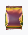 Holographic Foil Snack Package Mockup