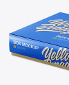 Metallic Paper Box Mockup - Half Side View (High-Angle Shot) Metallic Paper Box Mockup - Half Side View (High-Angle Shot)