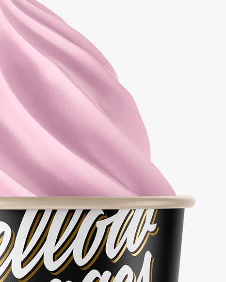 Ice Cream Cup Mockup