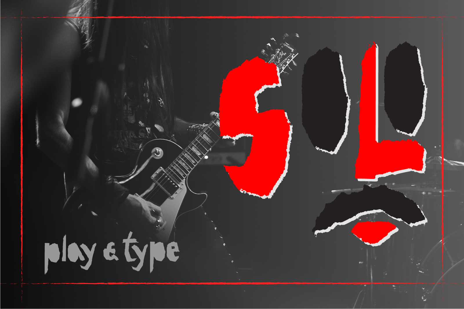 Red-and- Black OTF font. Red-and- Black OTF font.