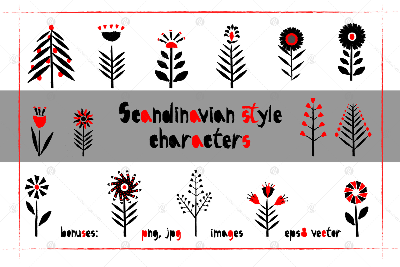 Red-and- Black OTF font. Red-and- Black OTF font.