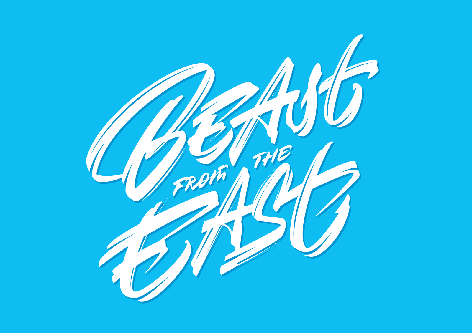 Beast from the East vector lettering