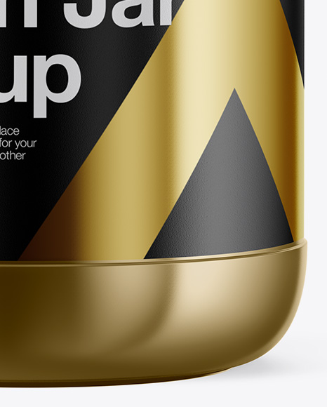 Metallic Protein Jar Mockup