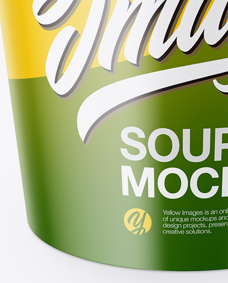 Matte Soup Cup Mockup