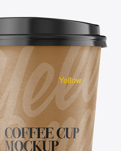 Paper Coffee Cup Mockup - Front View