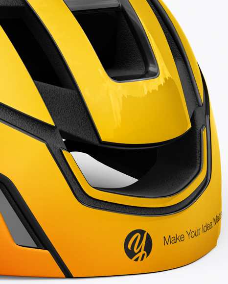 Cycling Helmet Mockup - Half Side View