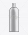 White Plastic Cosmetic Bottle with Lid - 1000 ml