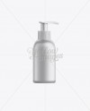 White Plastic Cosmetic Bottle with Batcher - 100 ml