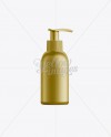 Gold Plastic Cosmetic Bottle with Batcher - 100 ml