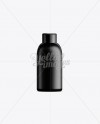 Black Plastic Cosmetic Bottle with Cap - 100 ml