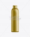 Gold Plastic Cosmetic Bottle with Cap - 200 ml