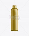 Gold Plastic Cosmetic Bottle with Cap - 250 ml