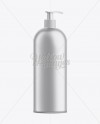 White Plastic Cosmetic Bottle with Batcher - 1000 ml