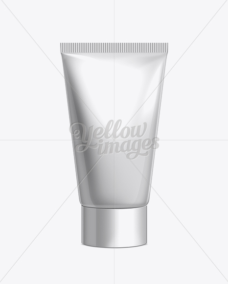 White Plastic Cosmetic Tube With Cap - 50ml