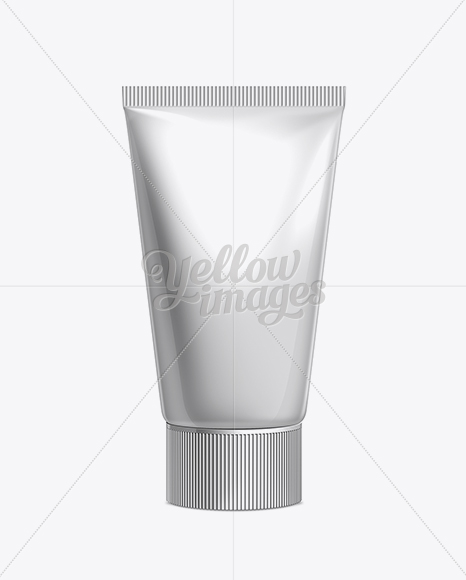 White Plastic Cosmetic Tube With Cap - 50ml