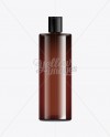 Brown Cosmetic Bottle With Black Cap - 500ml