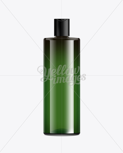 Brown Cosmetic Bottle With Black Cap - 500ml