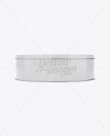 Round Tin Can Mockup - Eye Level Shot