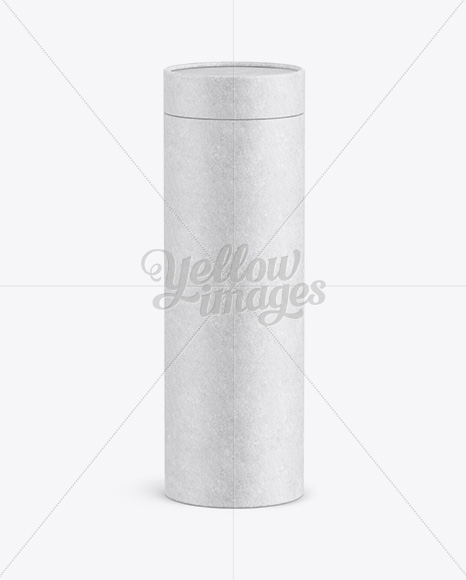 Close Kraft Paper Tube Mockup