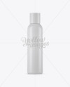White Plastic Cosmetic Bottle Mockup White Plastic Cosmetic Bottle Mockup