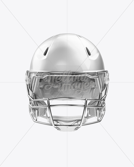 American Football Helmet Mockup - Front View