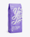 2,5 kg Glossy Coffee Bag With Valve Mockup - Half-Turned View