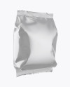 Glossy Snack Package Mockup - Half Side View