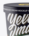 Matte Ice Cream Round Box Mockup