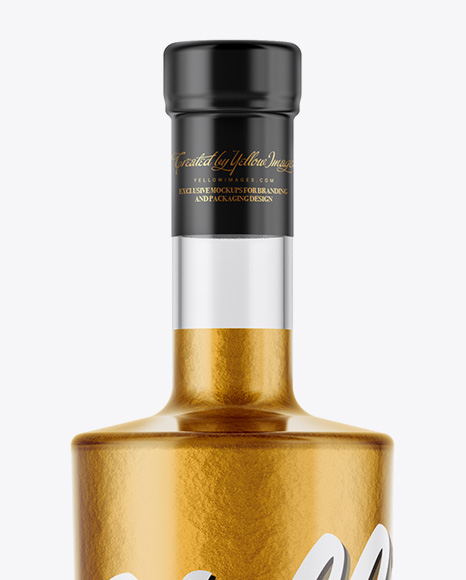 Glass Bottle Mockup - Front View Glass Bottle Mockup - Front View