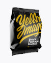 Matte Snack Package Mockup - Half Side View