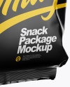 Matte Snack Package Mockup - Half Side View