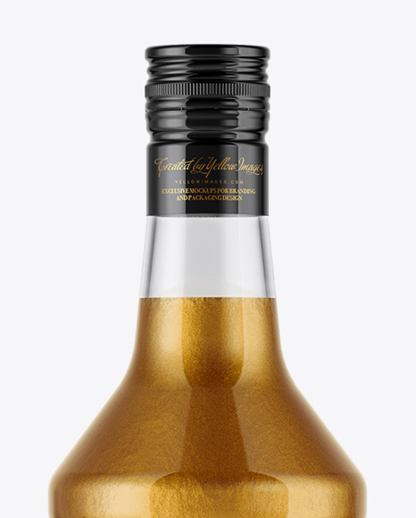 Glass Bottle Mockup - Front View Glass Bottle Mockup - Front View