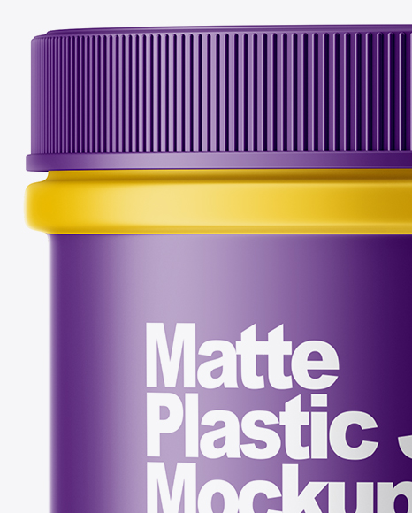 Matte Plastic Jar Mockup