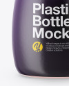 Plastic Transparent Bottle in Shrink Sleeve Mockup