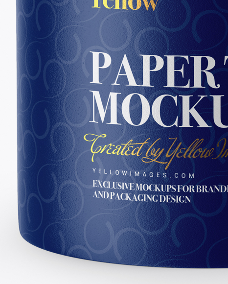 Paper Tube Mockup - Front View