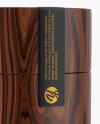 Wooden Tube Mockup - Front View