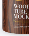 Wooden Tube Mockup - Front View