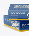 Two Matte Paper Boxes Mockup