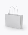 Matte Paper Bag Mockup - Half Side View