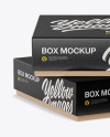 Two Kraft Boxes Mockup