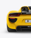 Porsche 918 Spyder Mockup - Back View