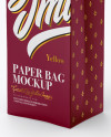 Matte Paper Bag Mockup - Half Side View