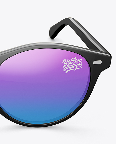 Sunglasses Mockup - Front View (High Angle Shot)