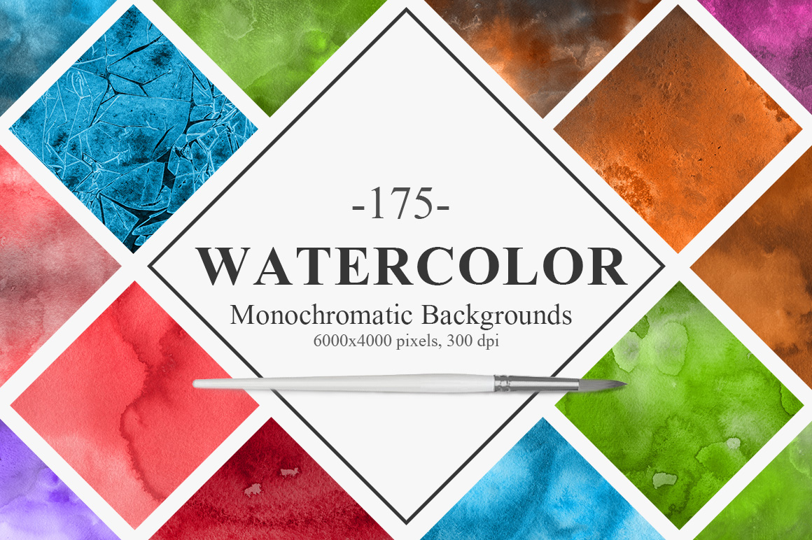 Monochromatic Watercolor Backgrounds Monochromatic Watercolor Backgrounds