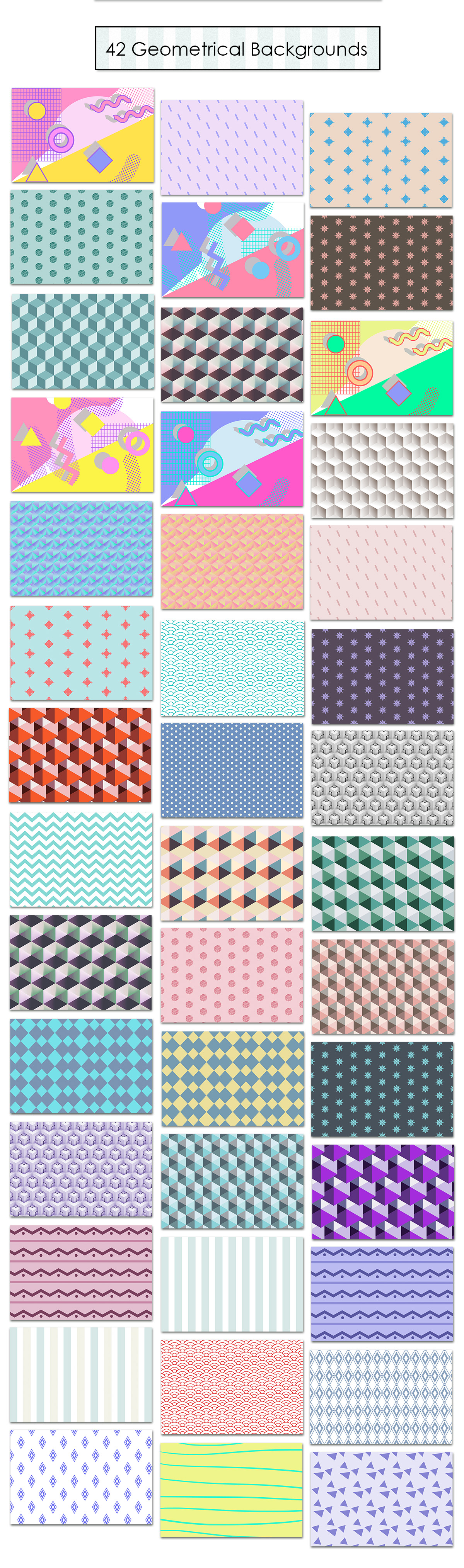 42 Geomertic Backgrounds 42 Geomertic Backgrounds