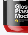 Glossy Plastic Jar Mockup