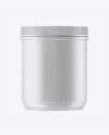 Matte Plastic Jar Mockup