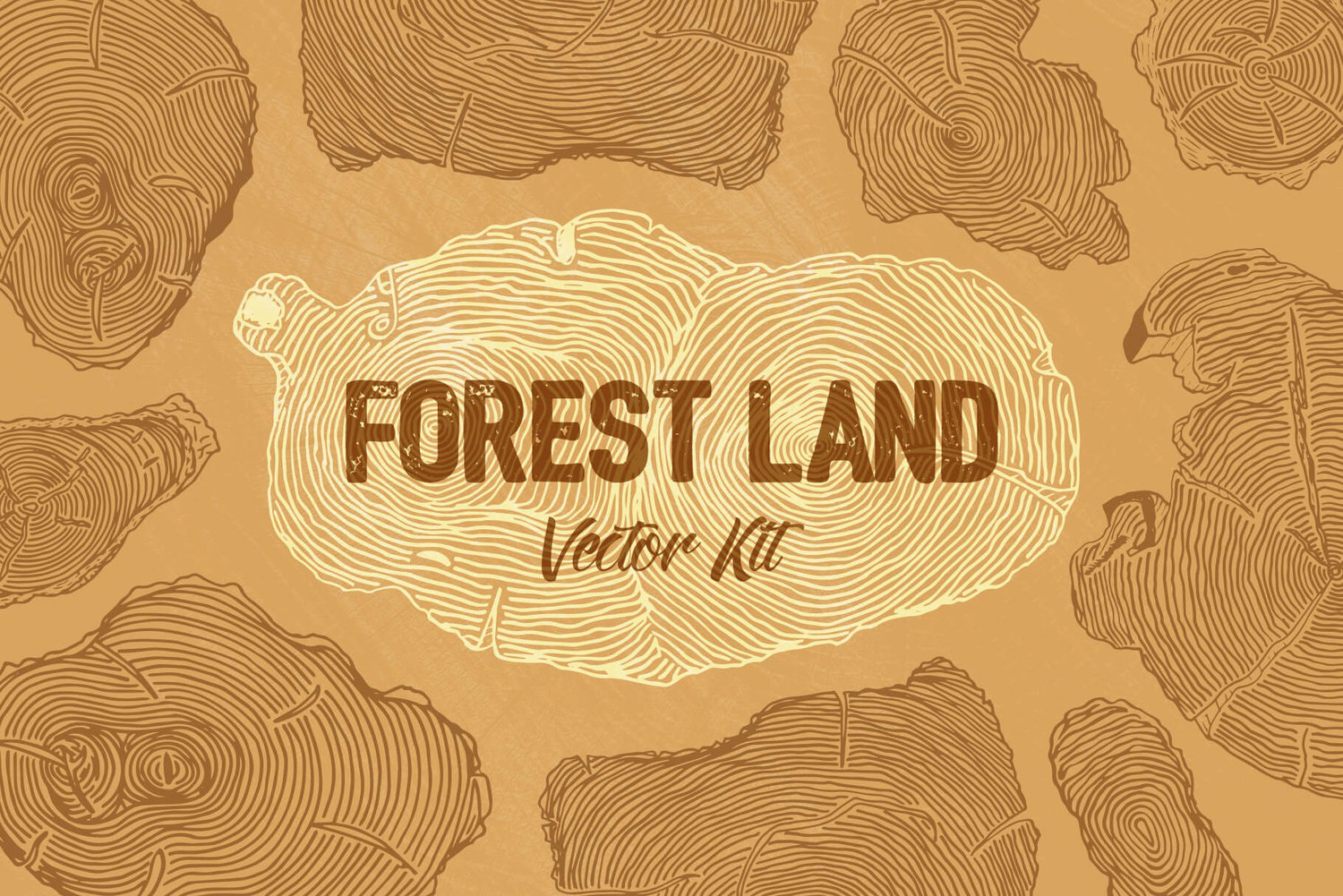 Forest Land Vector Kit Forest Land Vector Kit