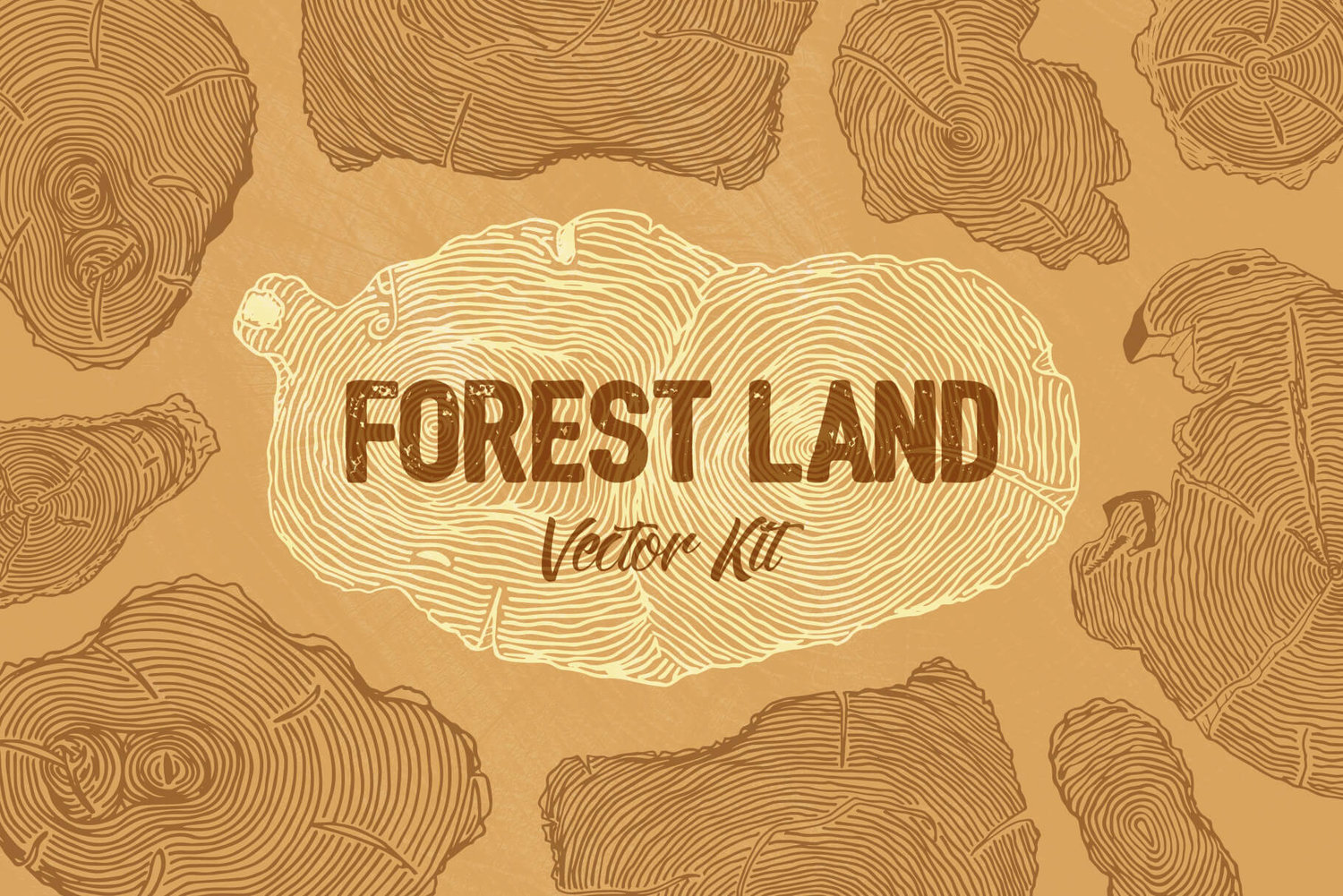 Forest Land Vector Kit