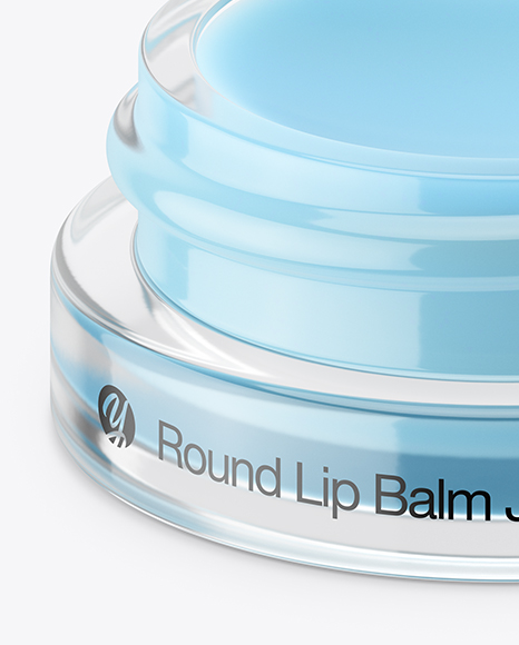 5ml Opened Lip Balm Jar Mockup (High-Angle Shot)